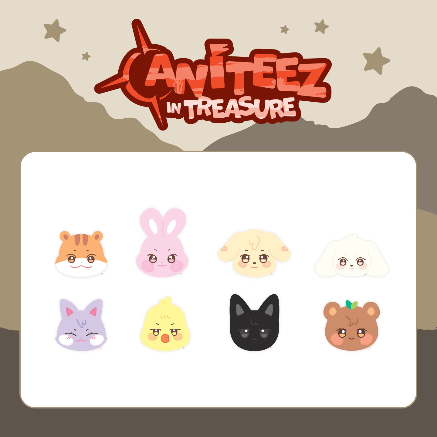 aniteez ホンジュン　チュンラミ　フェイスクッション ATEEZ - Plush Cushion [ANITEEZ IN ICE CITY Official MD] - K