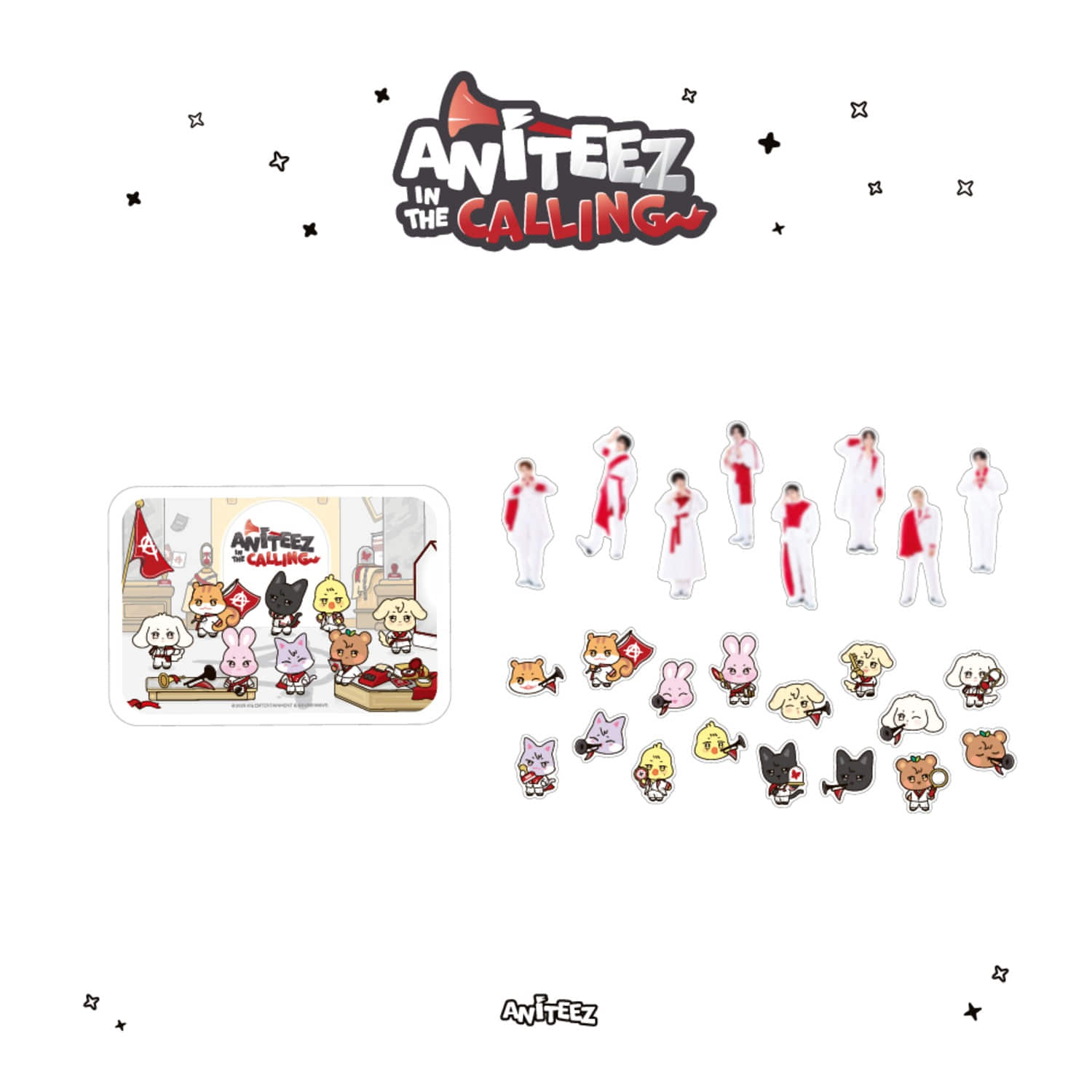 ANITEEZ IN THE CALLING TIN CASE STICKER SET