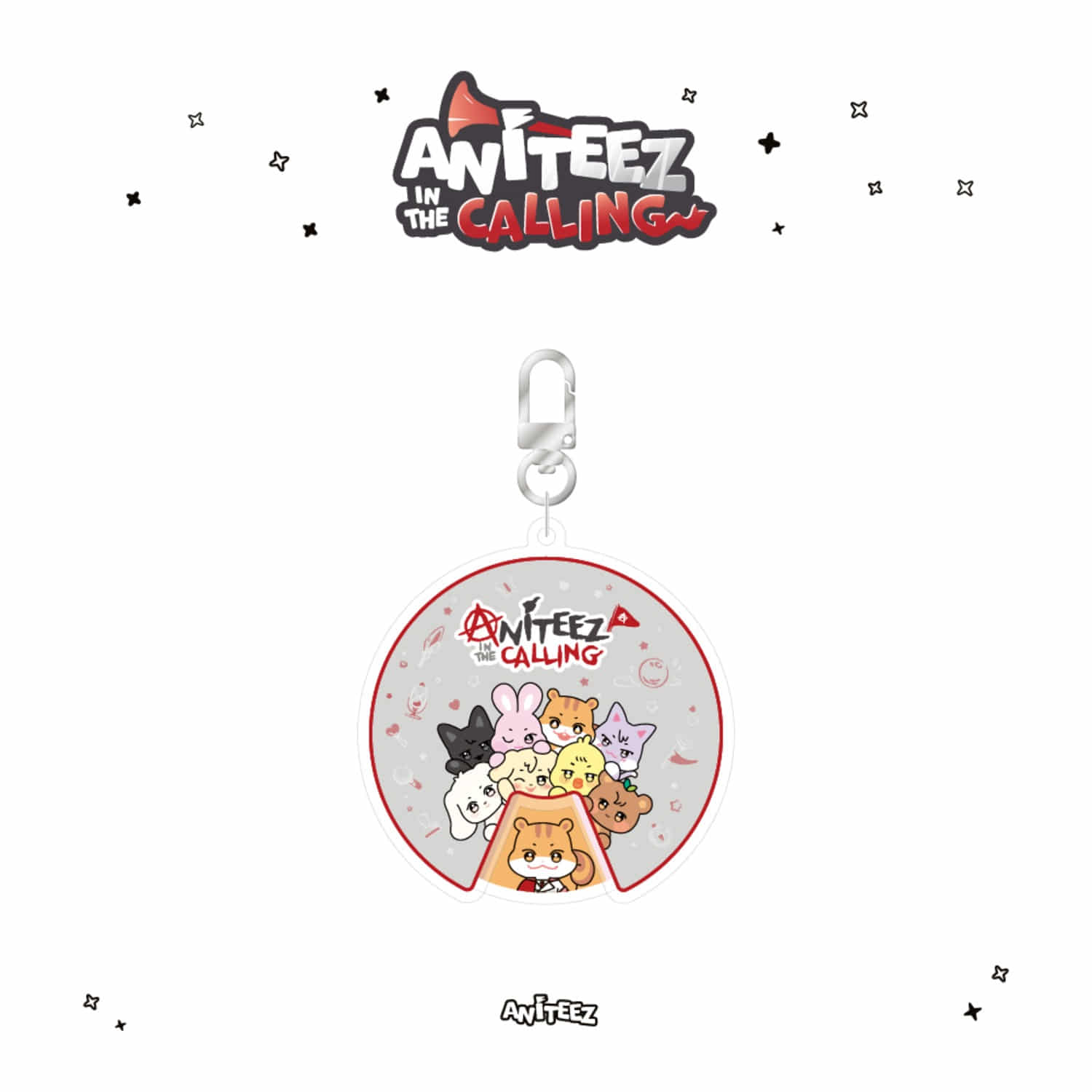 ANITEEZ IN THE CALLING ACRYLIC ROULETTE KEYRING
