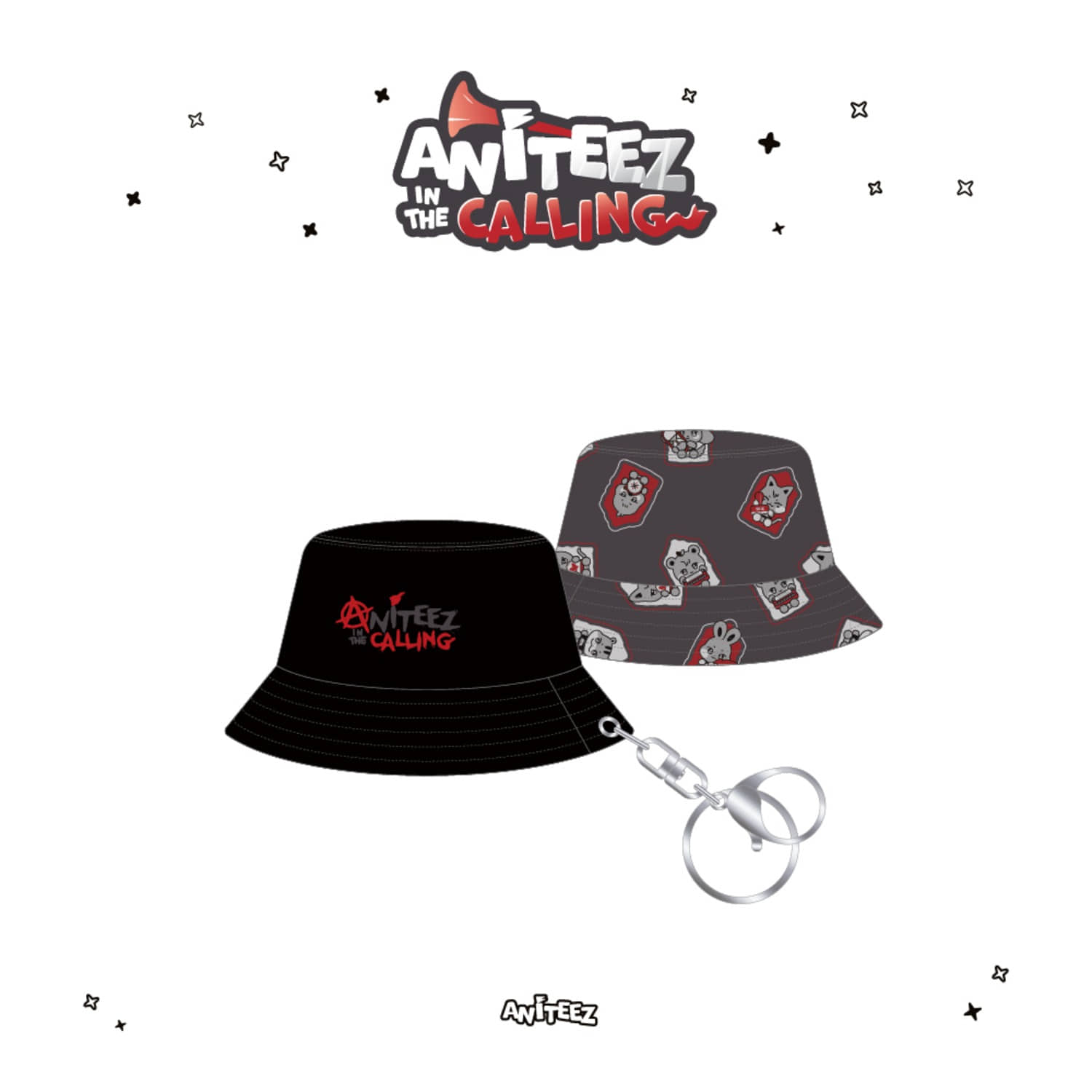 ANITEEZ IN THE CALLING BUCKET HAT KEYCHAIN
